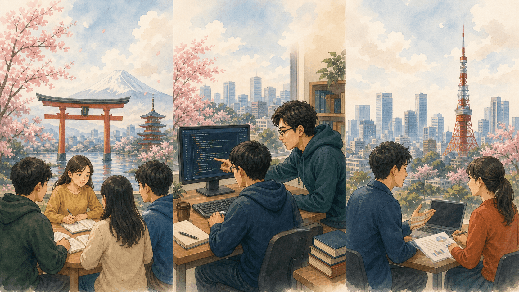 Community learning Japanese programming and career skills
