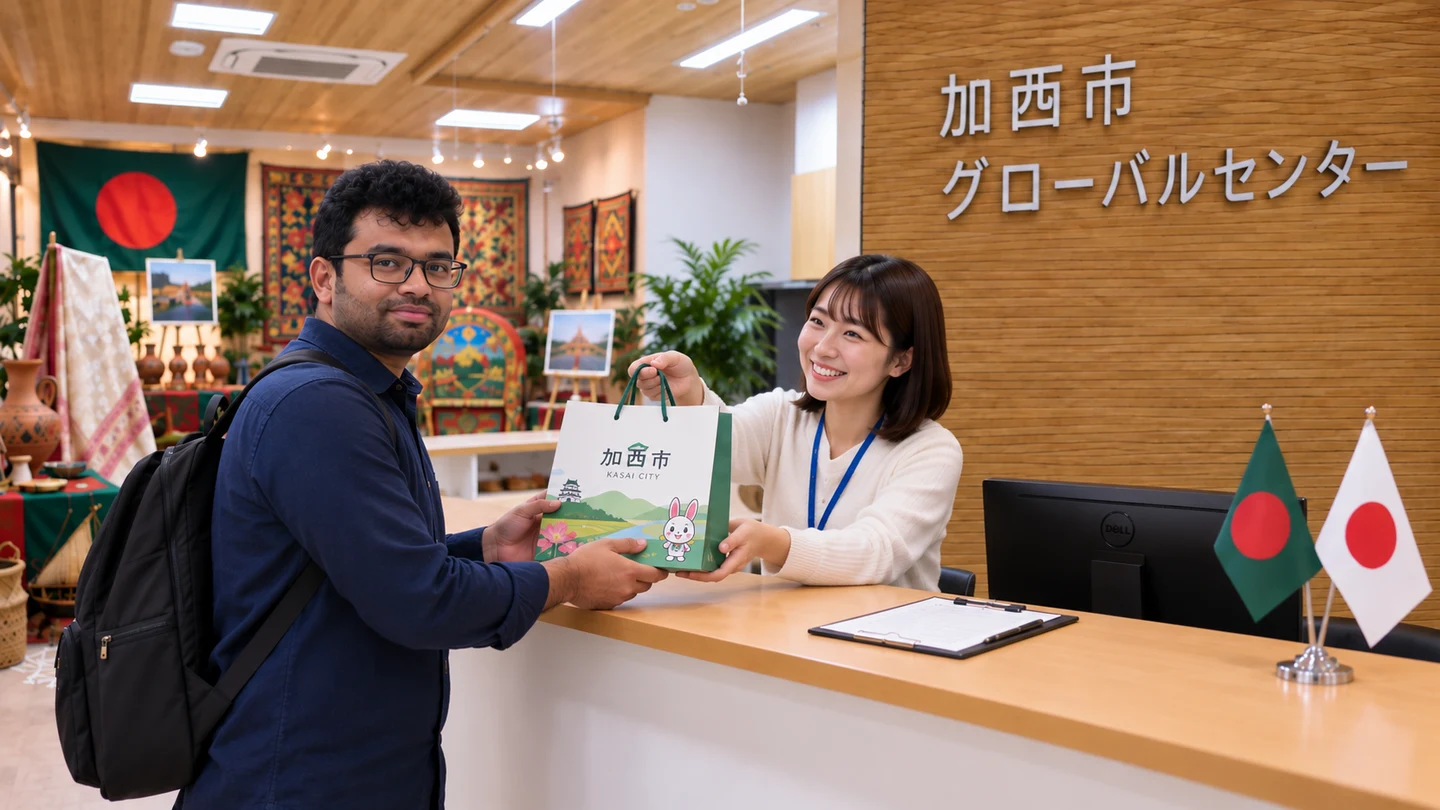 加西市グローバルセンターの館内